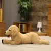 Cute Dog Plush Toy Lifelike Labrador Puppy Soft Doll Stuffed Reallife Animal Lying Position Dog Pillow 4 - Labrador Gifts