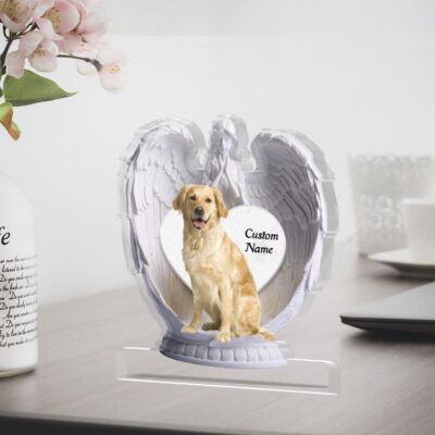 Personalized Labrador Retriever Angel Wings Acrylic Plaque - Labrador Gifts